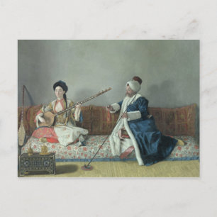 Monsieur Levett and Mademoiselle Helene Postcard