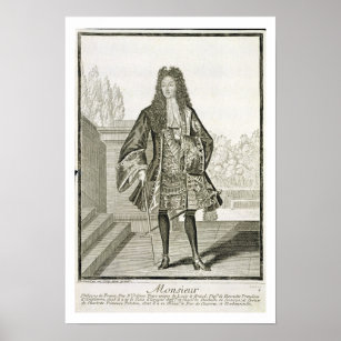 'Monsieur' otherwise Philip Duc d'Orleans of Franc Poster
