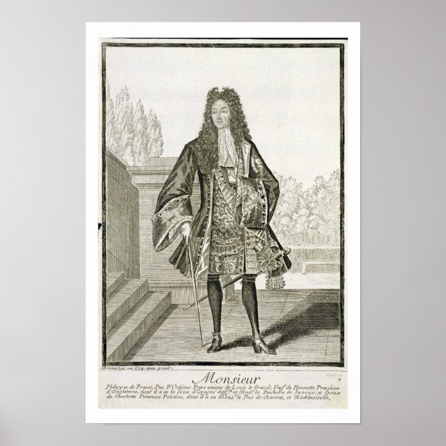 'Monsieur' otherwise Philip Duc d'Orleans of Franc Poster (Front)