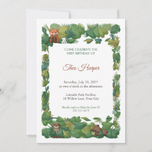 Monsoon Lagoon First Birthday Invitation