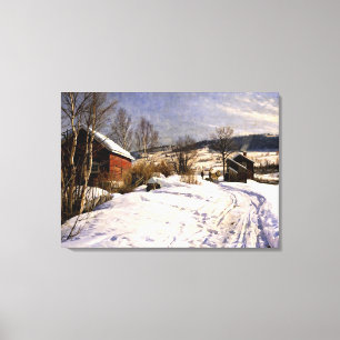 Monsted - Winter Landscape in Lillehammer Canvas Print