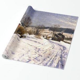 Monsted - Winter Landscape in Lillehammer Wrapping Paper