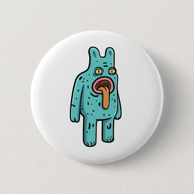 Monster 2 Inch Round Button (Front)