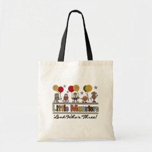 Monster 3rd Birthday Tshirts and Gifts Tote Bag