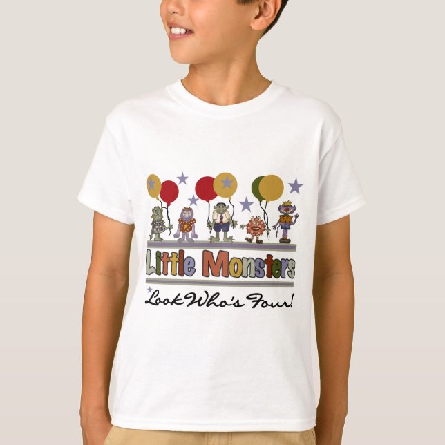 Monster 4th Birthday Tshirts et cadeaux (Devant)