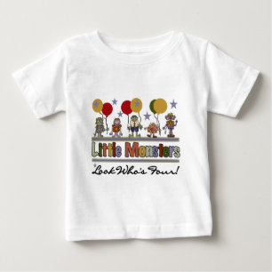 Monster 4th Birthday Tshirts et cadeaux