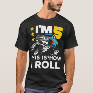 Monster  5th Birthday Gift  Big people fashion  T-Shirt
