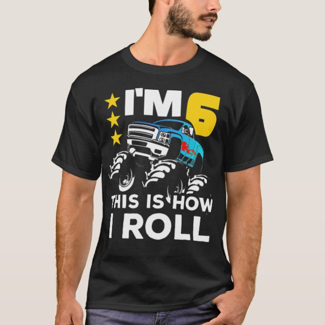 Monster  6th Birthday Gift  Big funny yoga gay rig T-Shirt (Front)