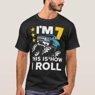 Monster 7th Birthday Gift Big funny awesome T-Shirt