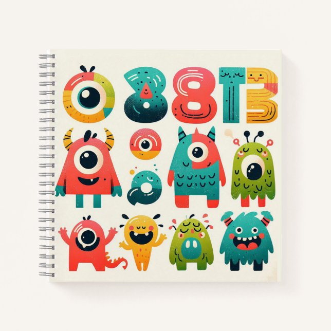  Monster Alphabet – Playful Creature Characters Notebook (Front)