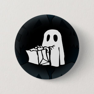 Monster and ghosts 2 inch round button