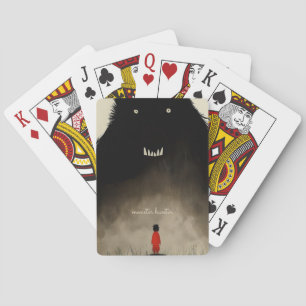 Monster and the Kid Playing Cards