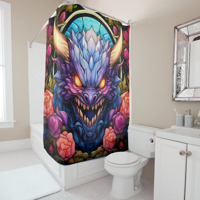 Monster Art Shower Curtain (In Situ)