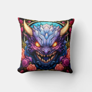 Monster Art Throw Pillow