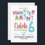 Monster Bash Birthday Invitation<br><div class="desc">Monster Bash Birthday Invitation</div>