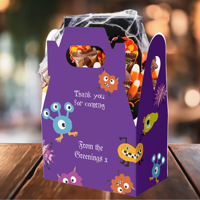 Monster Bash childrens Halloween favour treat box (Creator Uploaded)