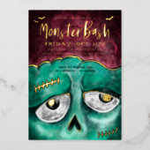 Monster Bash Fun Spooky Zombie Halloween Party (Front)