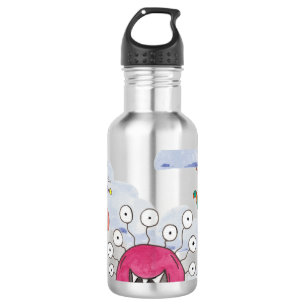 Monster Bash in Clouds Personalized Water Bottle