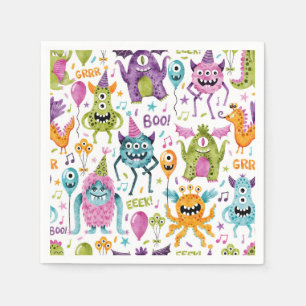Monster Bash Little Monster Birthday Party Napkin