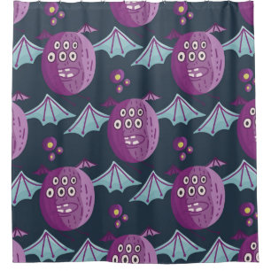 Monster Bats: Cute Cartoon Vintage