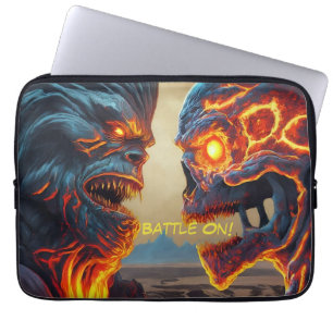 Monster Battle Laptop Sleeve