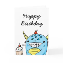 Monster Birthday Card #1
