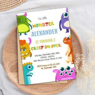 Monster Birthday Invitations