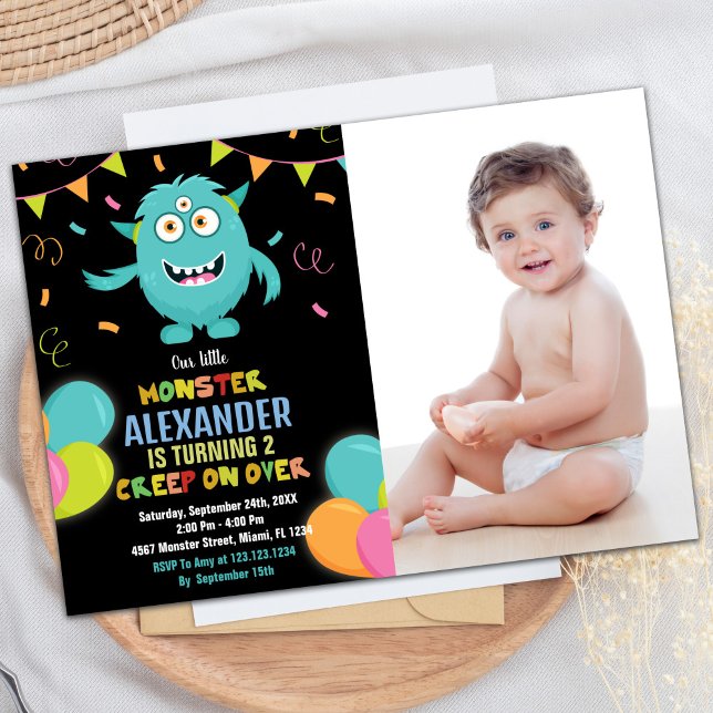 Monster Birthday Invitations Ballons photo (Monster Birthday Invitations Ballons photo)
