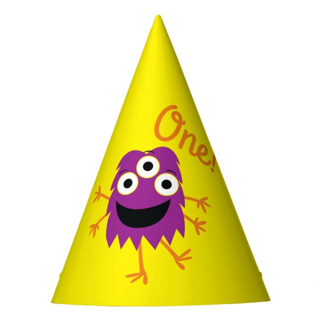 Monster Birthday Party Hat (Front)