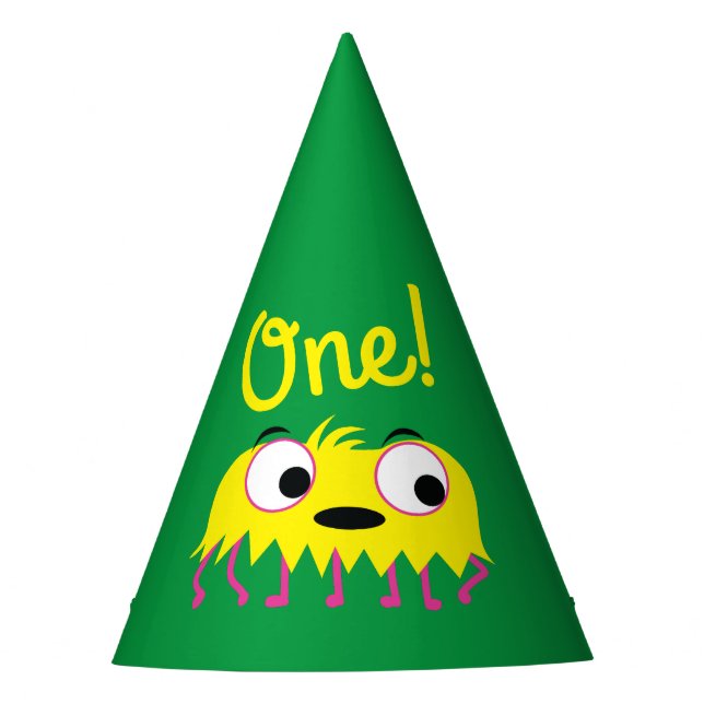 Monster Birthday Party Hat (Front)