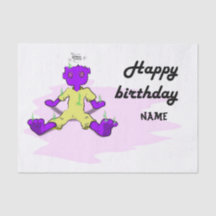 Monster birthday Tissue Paper