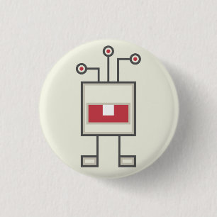 Monster Button: Robot 1 Inch Round Button
