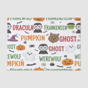 Monster Candy Parade For Halloween Tissue Paper
