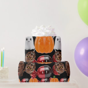 Monster Candy Parade Halloween Gift Wrapping Paper