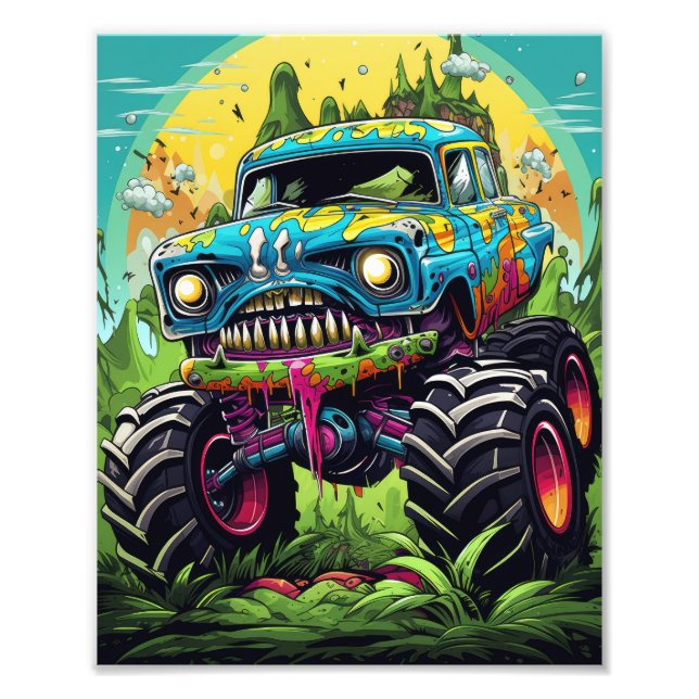 Monster Cars Photo Print (Front)