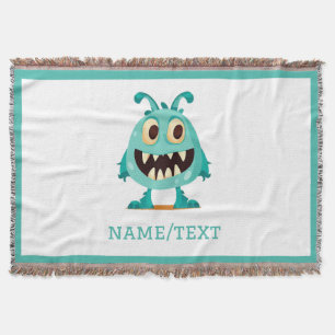 Monster/Cartoon/alien Throw Blanket