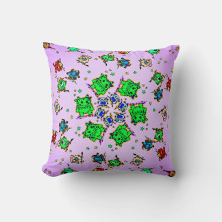 monster cartoon cutees throw pillow