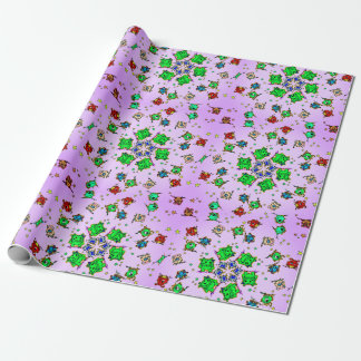 monster cartoon wrapping paper
