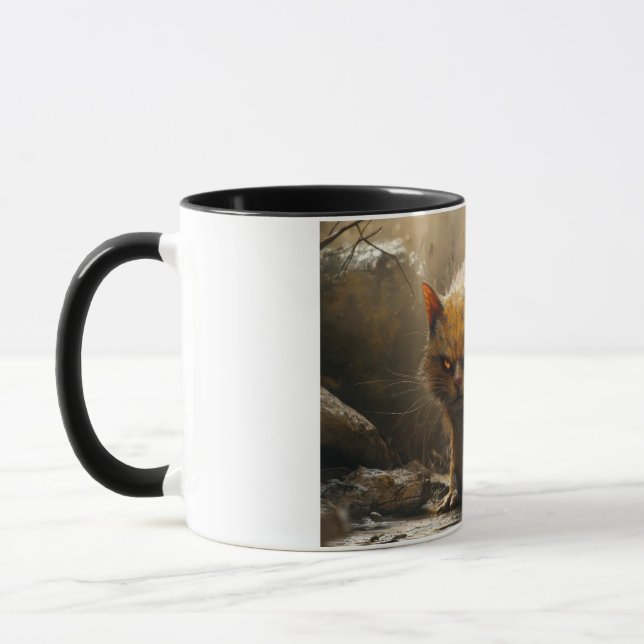 Monster cat  mug (Left)