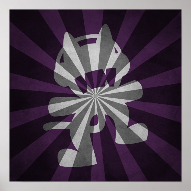 Monster Cat Outburst Poster Design (Devant)