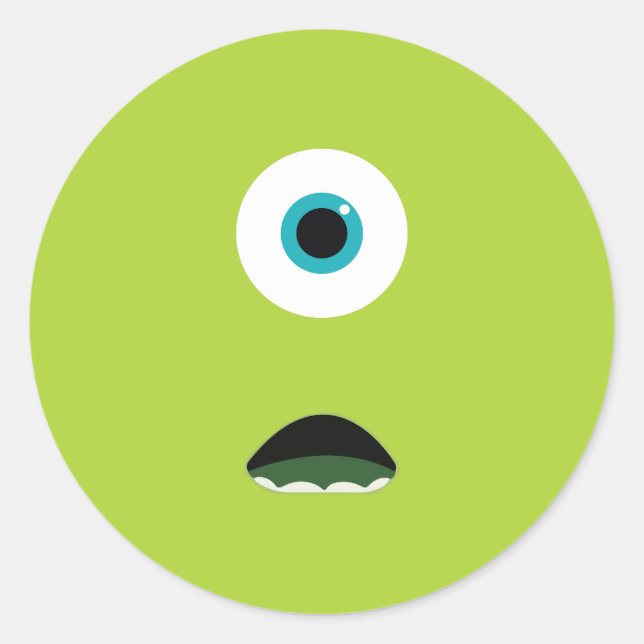 Monster Classic Round Sticker (Front)
