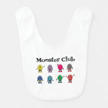 Monster Club Baby Bib – Feed Me, I'm a Monster!