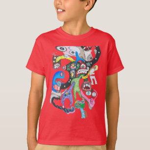 Monster collage T-shirt garçon