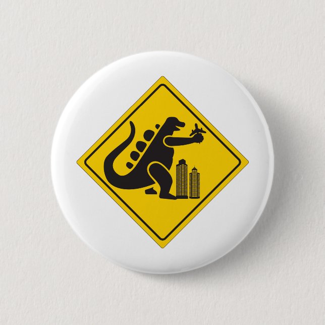 Monster Crossing 2 Inch Round Button (Front)