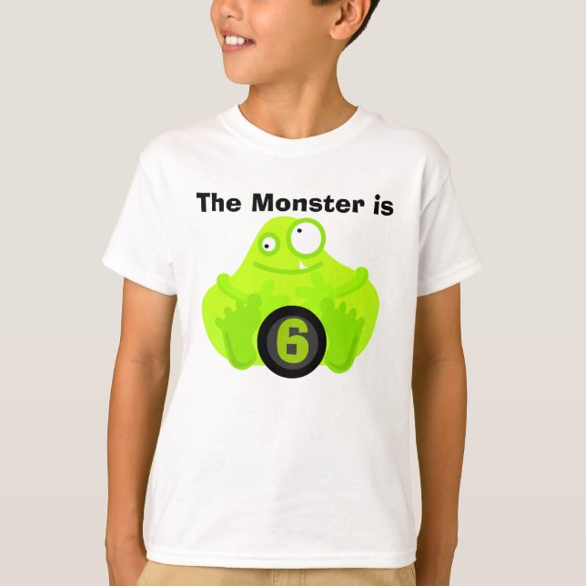 Monster Customizable Birthday Tshirts (Front)