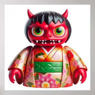 Monster Cute Doll Poster Wall Art for Cozy Kawaii 