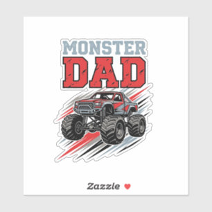 Monster Dad Vintage Monster Truck Shirt Design_1