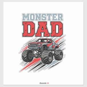 Monster Dad Vintage Monster Truck Shirt Design_1