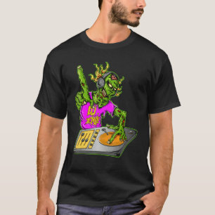 Monster Dj Zombie  Halloween Party Men Music 1 T-Shirt