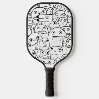 Monster Doodles Pickleball Paddle